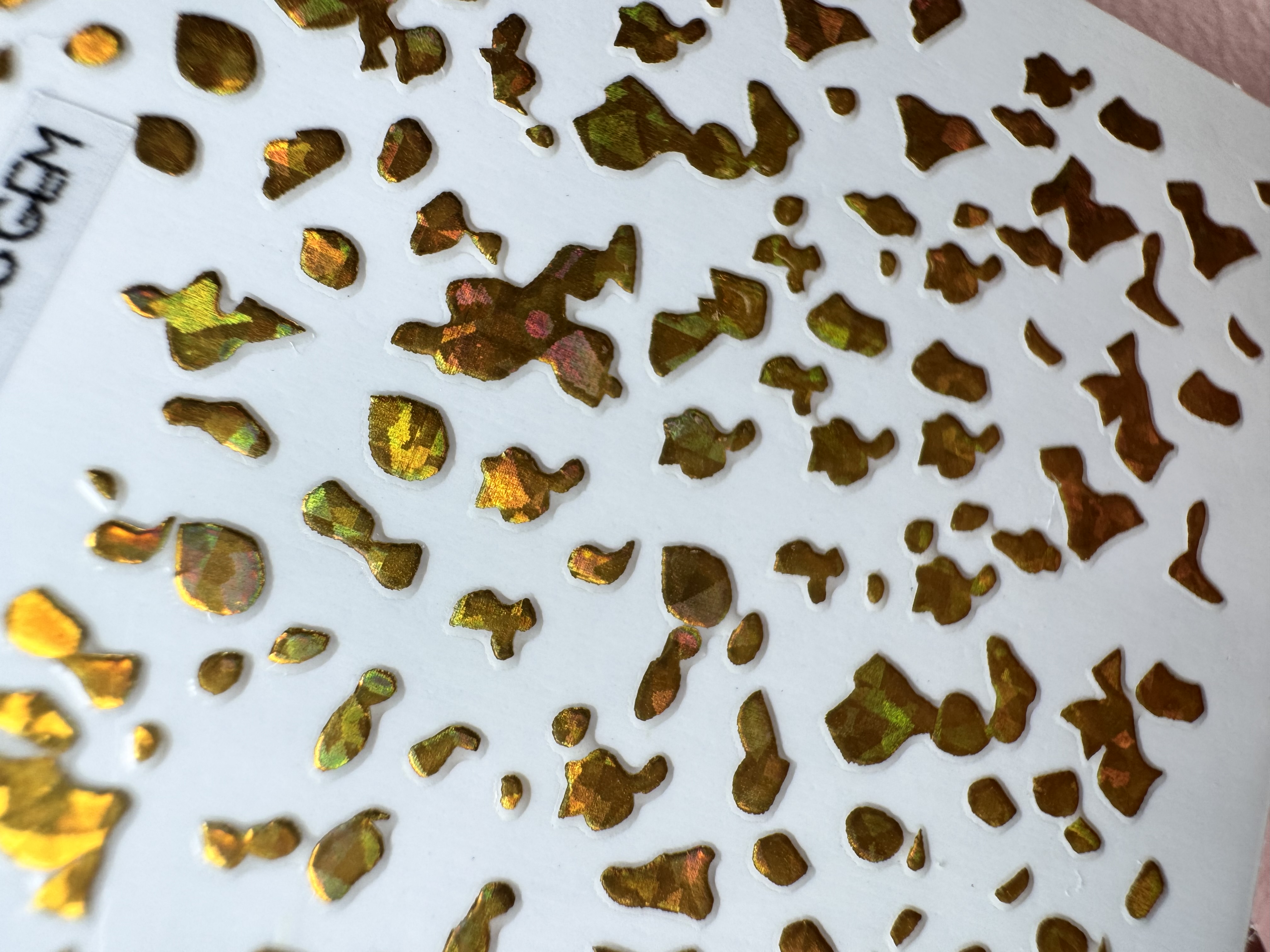 Sticker Spots LASER GOLD