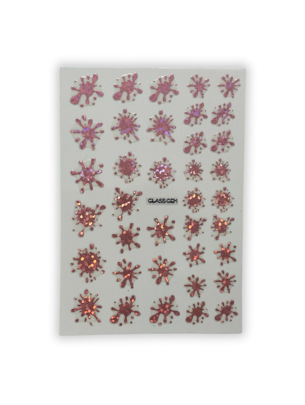 Sticker Splash LASER PINK