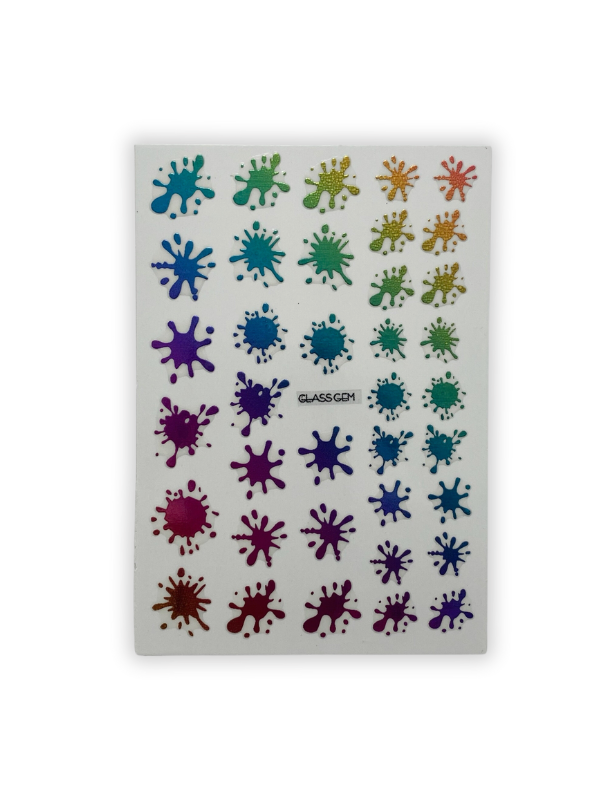 Sticker Splash LASER RAINBOW