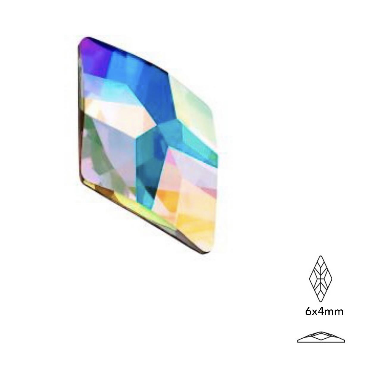 Rhombus crystal AB