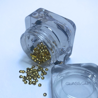 Steel pearl GOLD 2mm