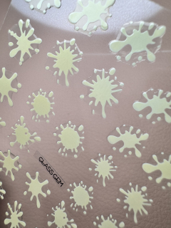 Sticker Splash LASER GOLD
