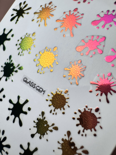 Sticker Splash LASER RAINBOW
