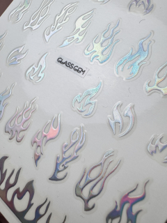 Stickers HOLO Flames